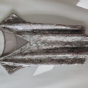 FREE PEOPLE Midnight Dreamer Shattered Glass Sequin Mini Dress